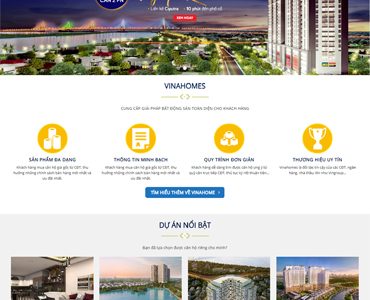 Mẫu 55- Mẫu web dự án bất động sản, đất nền, căn hộ