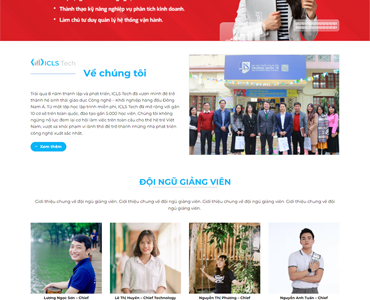 Mẫu 233 – Mẫu web khóa học, đào tạo, hội thảo